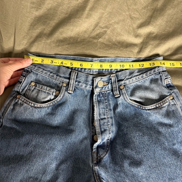 Vtg Ralph Lauren Jeans 31x31 100% Cotton Made In USA 90s Button Fly High Waist - Picture 11 of 15